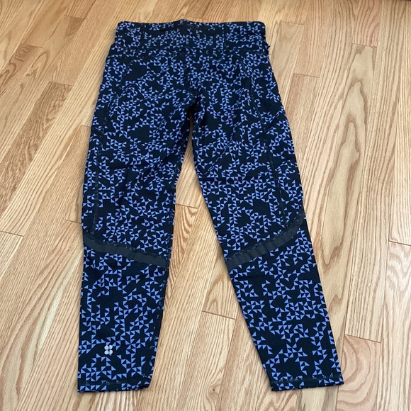 Sweaty Betty Zero Gravity 7/8 printed leggings, Size Medium - Picture 3 of 10